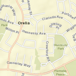 Orelia Street Map