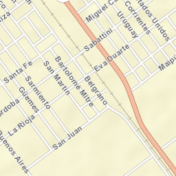 Tío Pujio Street Map