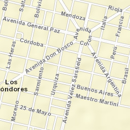 Los Cóndores Street Map