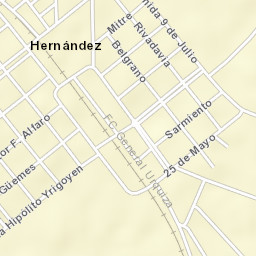 Hernández Street Map