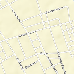 Luján Street Map