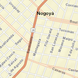 Nogoyá Street Map