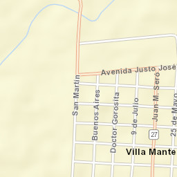 Villa Mantero Street Map