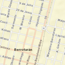 Berrotarán Street Map