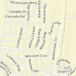 Lakelands Street Map