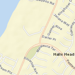 Halls Head Street Map