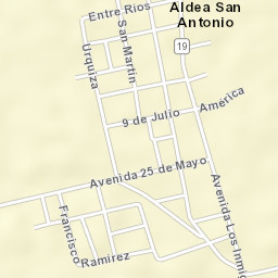 Aldea San Antonio Street Map