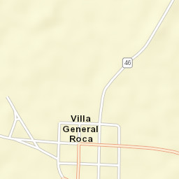 Villa General Roca Street Map