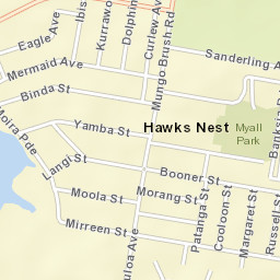 Hawks Nest Street Map