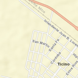 Ticino Street Map