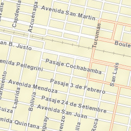 Marcos Juárez Street Map