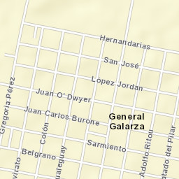 General Galarza Street Map