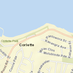 Corlette Street Map