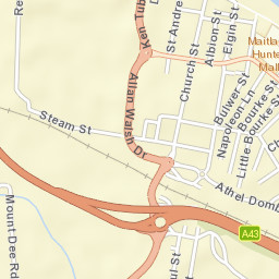Maitland city centre Street Map