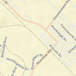 Thornton Street Map