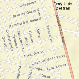 Fray Luis A. Beltrán Street Map