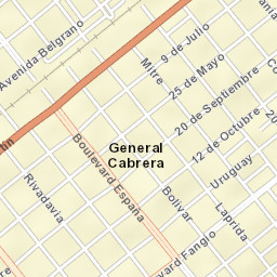 General Cabrera Street Map