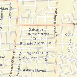 Las Heras Street Map