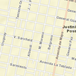 Justiniano Posse Street Map