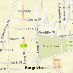 Piketberg Street Map