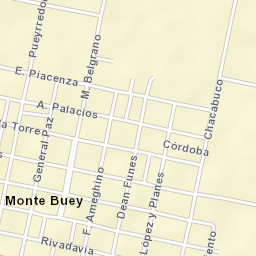 Monte Buey Street Map