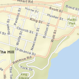 Newcastle Street Map