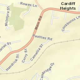 Cardiff Heights Street Map
