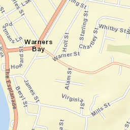 Warners Bay Street Map