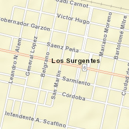 Los Surgentes Street Map