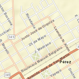 Pérez Street Map