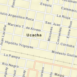 Ucacha Street Map