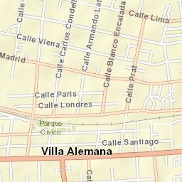 Villa Alemana Street Map