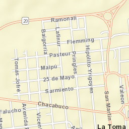 La Toma Street Map