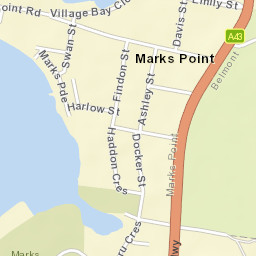 Marks Point Street Map