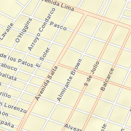 San Martín Street Map