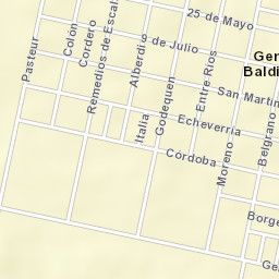 General Baldissera Street Map