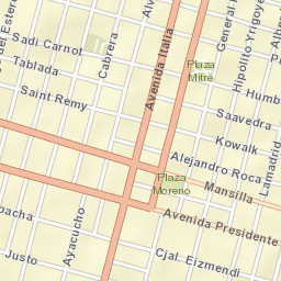 Río Cuarto Street Map