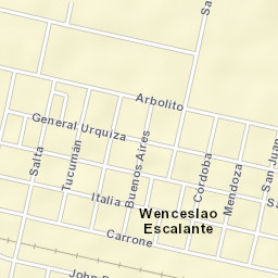 Wenceslao Escalante Street Map
