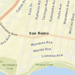 San Remo Street Map