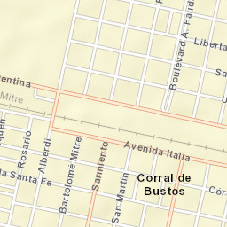 Corral de Bustos Street Map