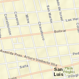 San Luis Street Map