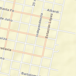 Chañar Ladeado Street Map