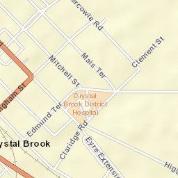 Crystal Brook Street Map