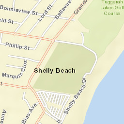 Shelly Beach Street Map