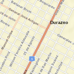 Durazno Street Map