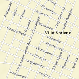 Villa Soriano Street Map