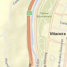 Vitacura Street Map