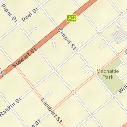 Bathurst city centre Street Map