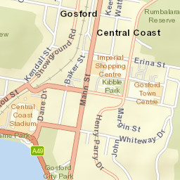 Gosford Street Map