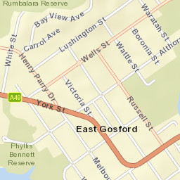 East Gosford Street Map